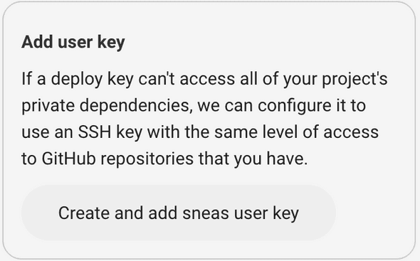 Create And Add User Key